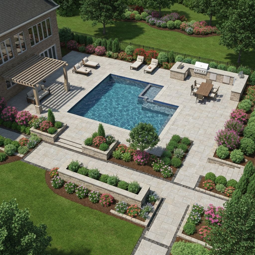 Aerial 3D view